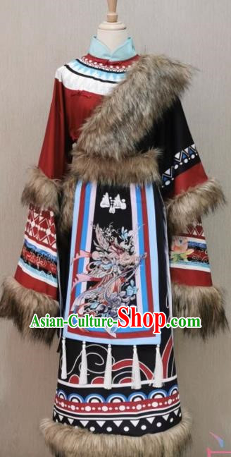 Ethnic Style Tibetan Clothing Full Set of Gorgeous Tibetan Costumes