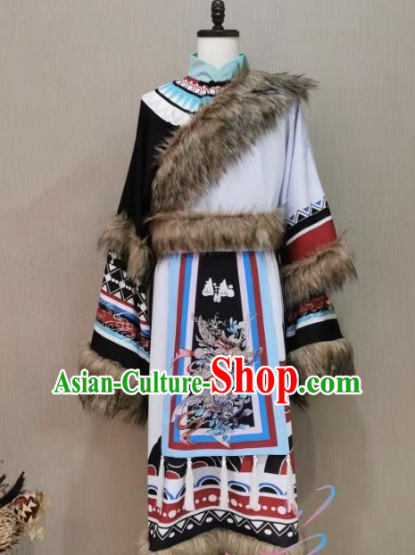 Ethnic Style Tibetan Clothing Full Set of Gorgeous Tibetan Costumes