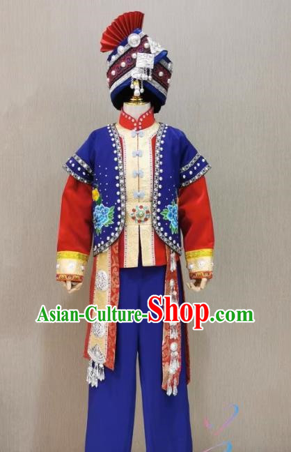 Performance Costumes of Miao Zhuang and Tujia Ethnic Minorities For Boys