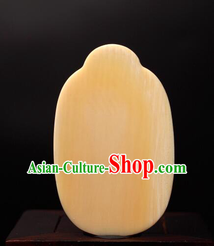 Chinese Microscopic Carving Ivory Sculpture Pine Crane Longevity Pendant