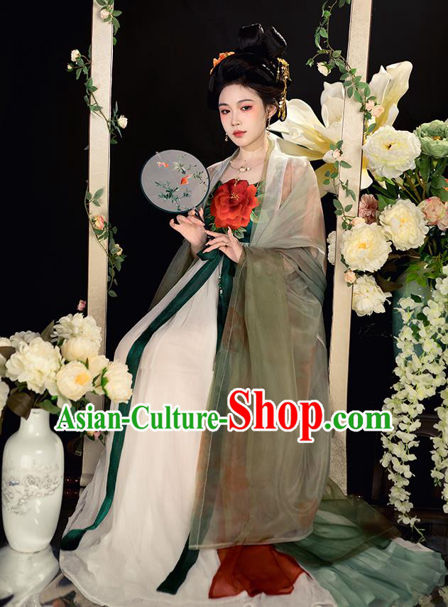 China TV Series Magnificent Concubine Dresses Tang Dynasty Court Empress Costumes Traditional Woman Hanfu Complete Set