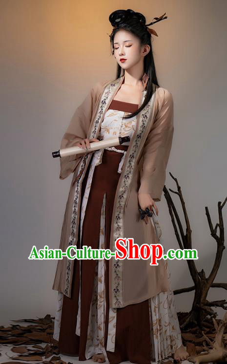 China Traditional Woman Hanfu Ancient Young Mistress Dresses Song Dynasty Garment Costumes Complete Set