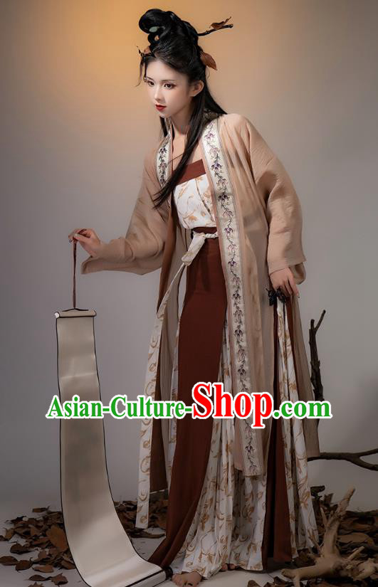 China Traditional Woman Hanfu Ancient Young Mistress Dresses Song Dynasty Garment Costumes Complete Set