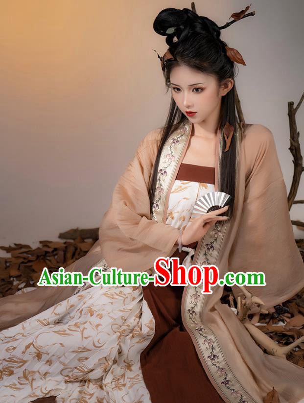 China Traditional Woman Hanfu Ancient Young Mistress Dresses Song Dynasty Garment Costumes Complete Set