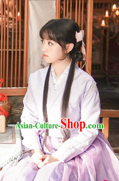 China Ancient Young Lady Costumes Traditional Hanfu TV Series Ms Cupid In Love Shangguan Ya Clothing