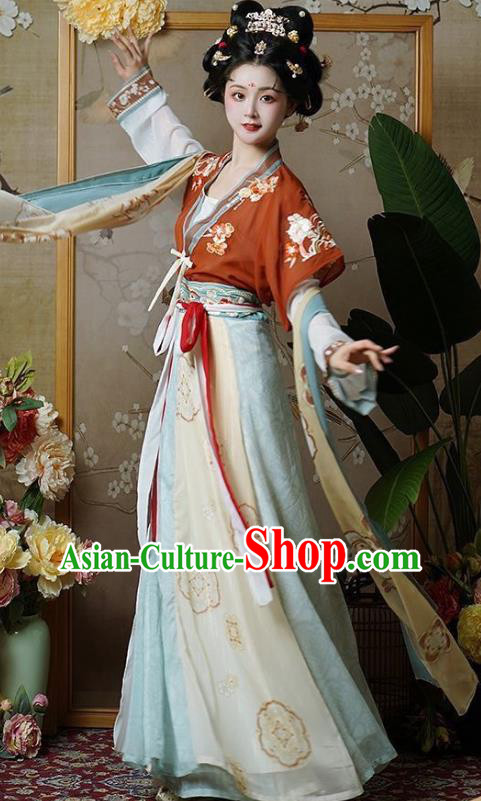 Woman Hanfu Dress China Tang Dynasty Princess Chang Le Clothing Ancient Palace Lady Costumes