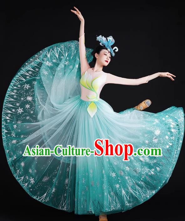 Opening Dance Big Swing Skirt Performance Costume Female Large Stage Singing Dancer Long Skirt Modern Dance Costume Dress