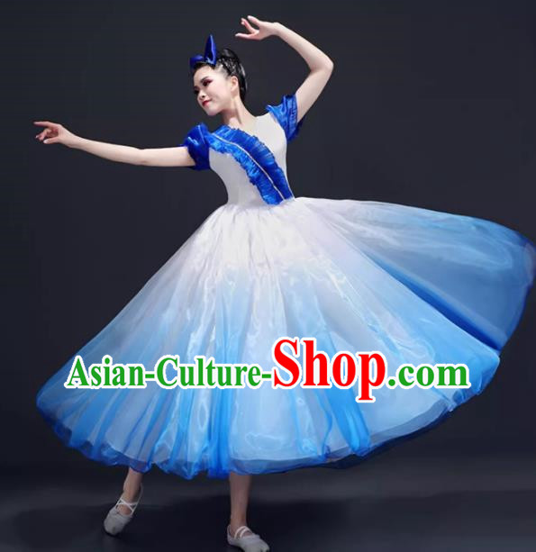 Opening Dance Large Swing Skirt Dance Costume Performance Clothing Chorus Clothing Female Adult Singing and Dancing Modern Stage Dress