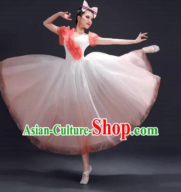 Opening Dance Large Swing Skirt Performance Clothing Female Chorus Clothing Modern Dance Song Accompaniment Dance Costume Classical Dance Performance Clothing