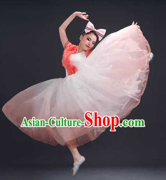 Opening Dance Large Swing Skirt Performance Clothing Female Chorus Clothing Modern Dance Song Accompaniment Dance Costume Classical Dance Performance Clothing