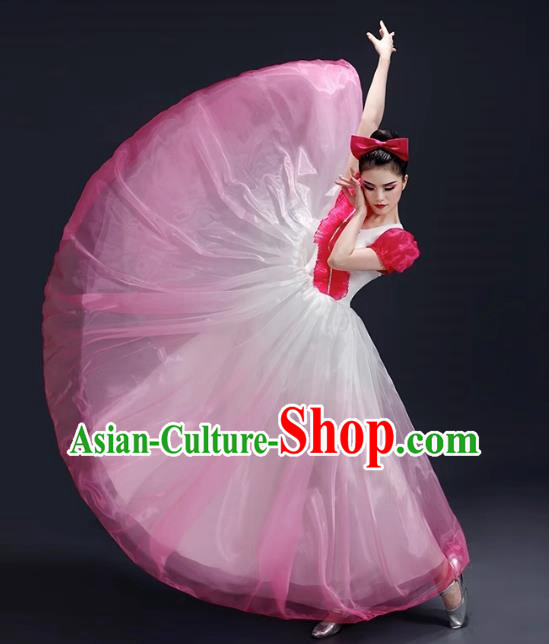 Opening Dance Big Swing Skirt Performance Costume Female Dance Costume Song and Dance Dress Modern Stage Long Skirt