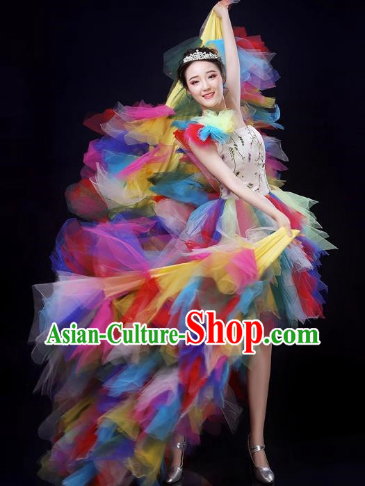 Opening Dance Large Swing Skirt Modern Dance Performance Costume Female Atmospheric Stage Chorus Singing Dance Performance