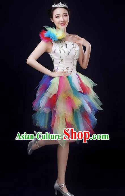 Opening Dance Large Swing Skirt Modern Dance Performance Costume Female Atmospheric Stage Chorus Singing Dance Performance