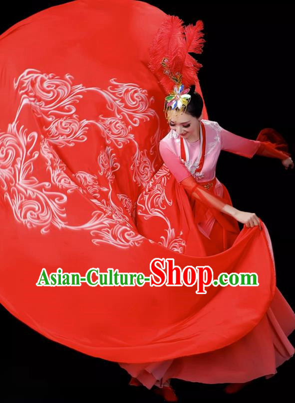 Opening Dance Large Swing Skirt Costumes Solo Chorus Costumes Host Catwalk Stage Costumes Ode To The Motherland Dance Costumes