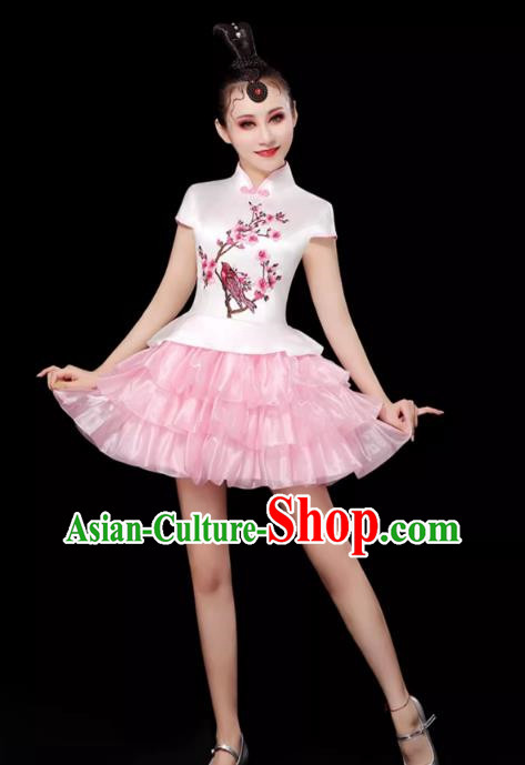 Modern Dance Costume Female Opening Dance Suit Tutu Skirt Adult Stage Dancer Skirt Square Dance Costume