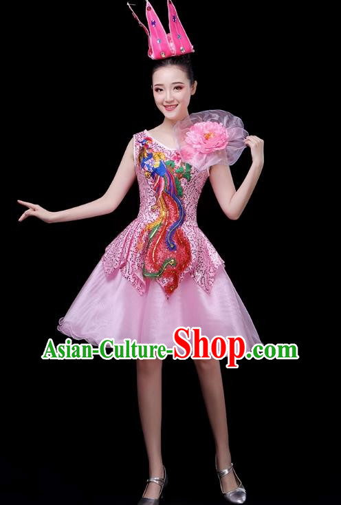 Modern Dance Costume Performance Costume Dress Chorus Fashion Fluffy Skirt Female