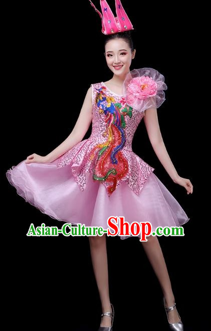 Modern Dance Costume Performance Costume Dress Chorus Fashion Fluffy Skirt Female