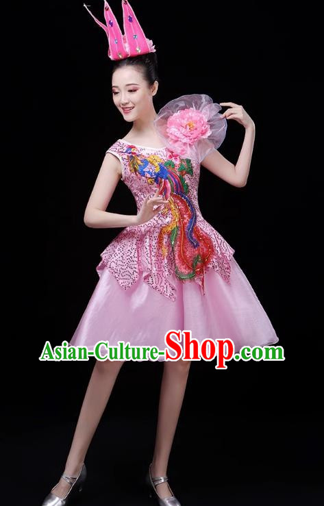 Modern Dance Costume Performance Costume Dress Chorus Fashion Fluffy Skirt Female