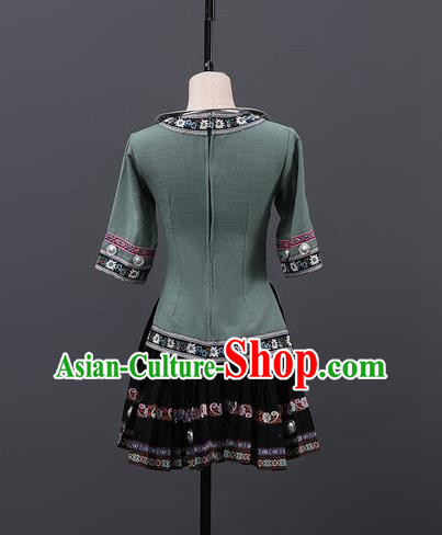 Dong Costumes Dongpa Guizhou Southeast Guizhou Guangxi Chinese Minority Art Examination Dance Performance Costumes