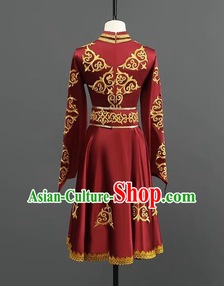 Mongolian Dance Costumes Dance Performance Costumes For Men And Women Large Swing Skirt Ethnic Style Stage Performance Costumes Dance Costumes