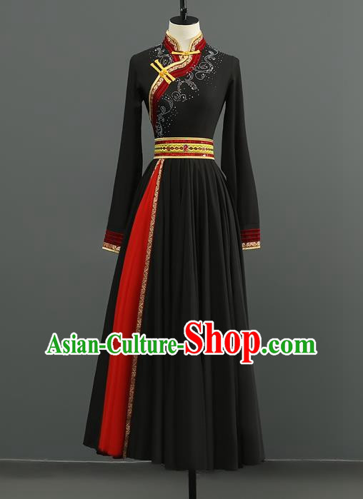 Mongolian Dance Costume Performance Suit Set Women National Costume Art Test Practice Suit Large Swing Skirt