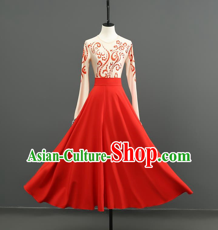 Dance Skirt Classical Dance National Style Stage Performance Hanfu Taoli Cup Shocking Chu Same Style Dance Skirt Girl