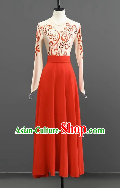 Dance Skirt Classical Dance National Style Stage Performance Hanfu Taoli Cup Shocking Chu Same Style Dance Skirt Girl