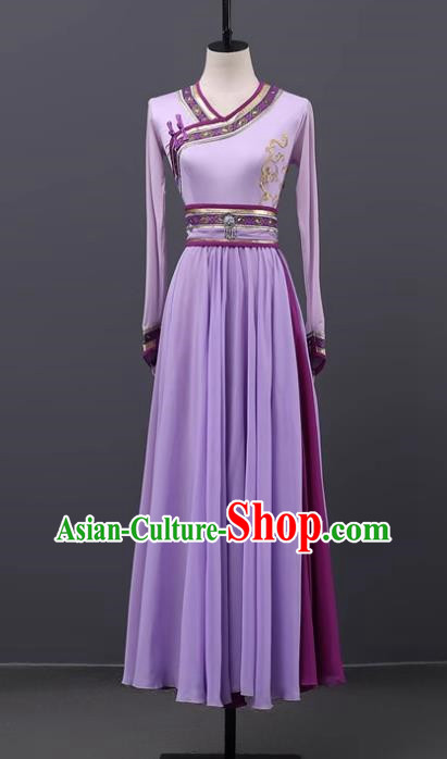 Mongolian Dance Costume Performance Suit Set Women National Costume Art Test Practice Suit Large Swing Skirt