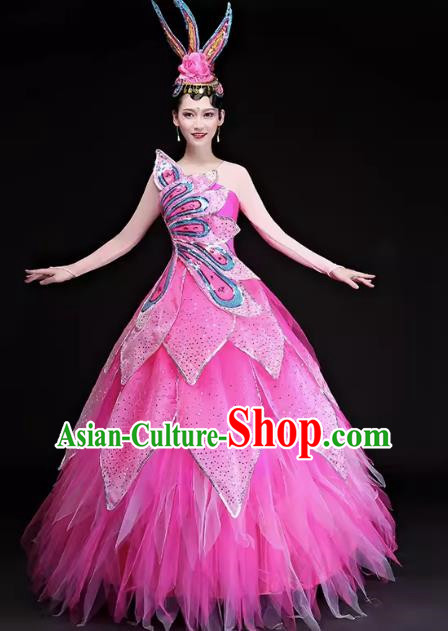 Song Accompaniment Dance Opening Dance Big Swing Skirt Performance Costume Atmospheric Large Scale Stage Dance Stage Performance Women Suit