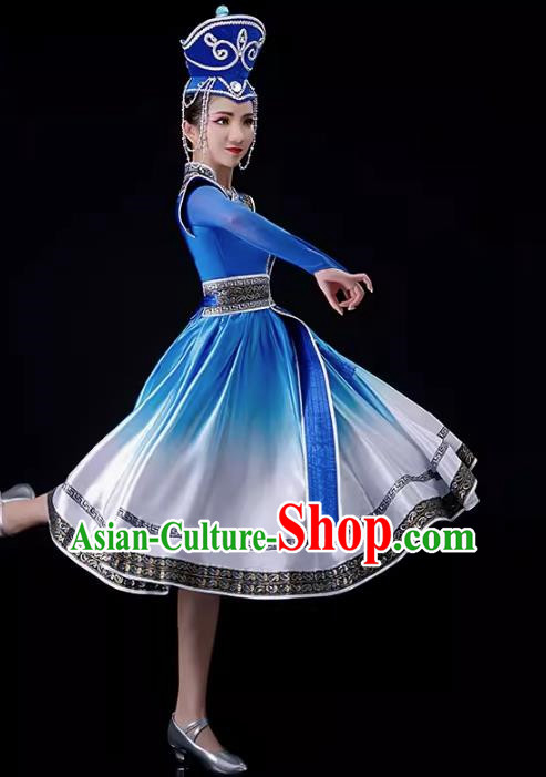 Mongolian Dance Costumes Women Ethnic Minority Dance Costumes New Suit Opening Dance Big Swing Skirt Costumes