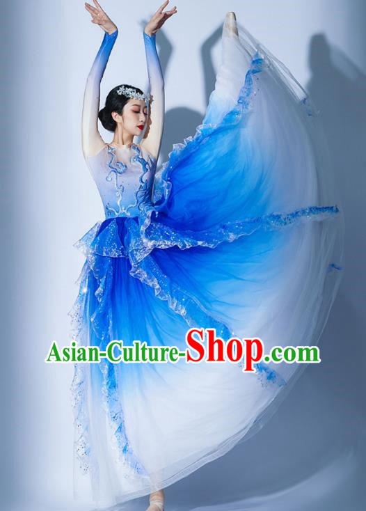 Opening Dance Big Swing Skirt Costumes Chorus Recitation Accompaniment Dance Costume Ballroom Dance Big Swing Skirt Dress