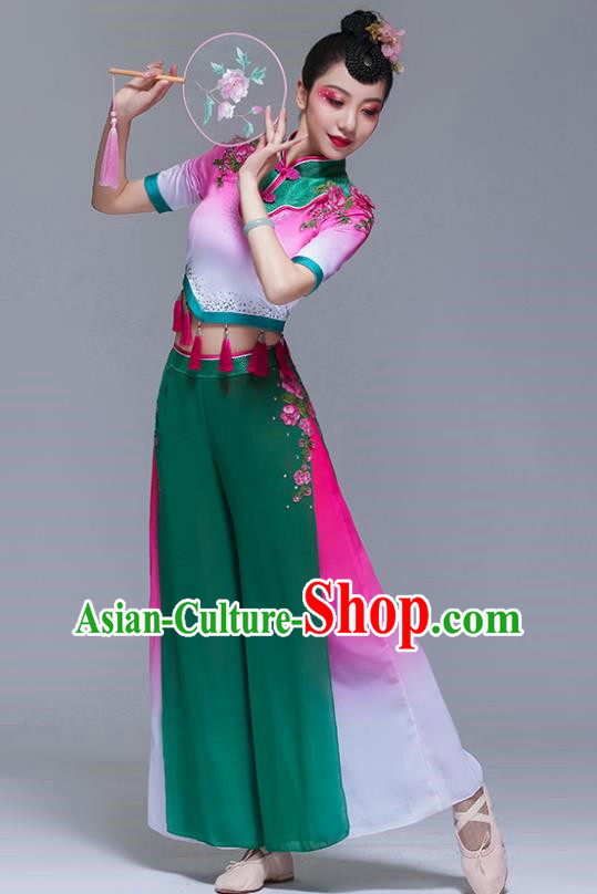 Bamboo Hat Dance Performance Costume Yangko Performance Costume Square Dance Suit Jiaozhou Yangko Dance Costume