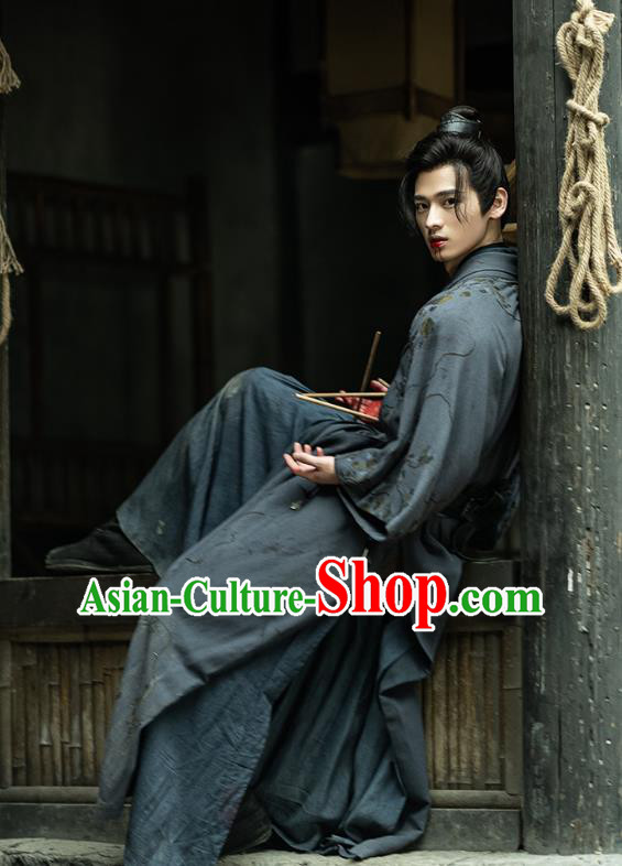 China Qin Dynasty Young Hero Hanfu Clothing TV Series An Ancient Love Song Swordsman Lu Shi Costumes