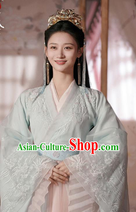 China Ancient Princess Costumes TV Series The Starry Love Liguang Qingkui Dress Goddess Hanfu Clothing