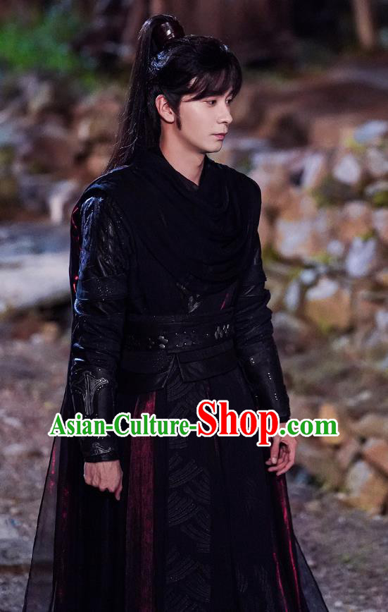 Chinese Ancient Young Warrior Costumes TV Series The Starry Love Swordsman La Mu Garment Outfit