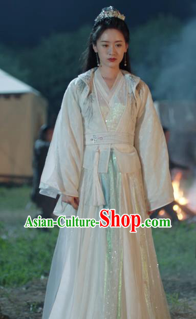 China Romantic Drama My Sassy Princess Liu Ling Dresses Ancient Female Swordsman Costumes