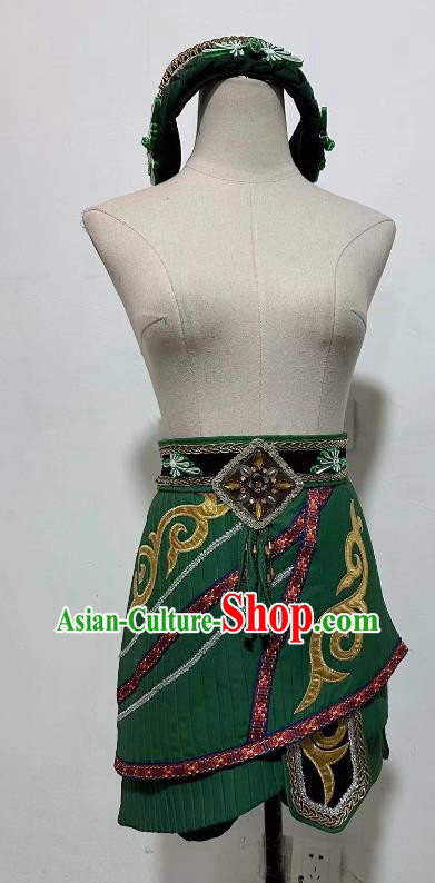 China Ethnic Male Dancing Clothing Stage Performance Costume Professional Dai Nationality Dance Outfit
