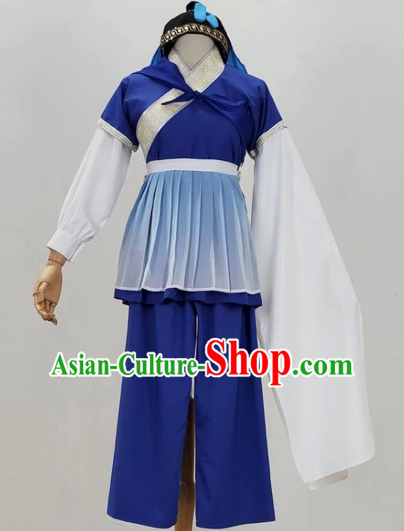 Opera Wu Shengyi Ancient Costume Film And Television Huangmei Opera Costume Book Boy Drama Dance Performance Costume Tea Picking Costume