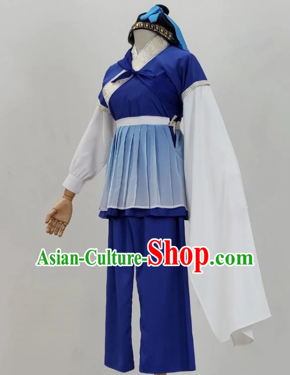 Opera Wu Shengyi Ancient Costume Film And Television Huangmei Opera Costume Book Boy Drama Dance Performance Costume Tea Picking Costume