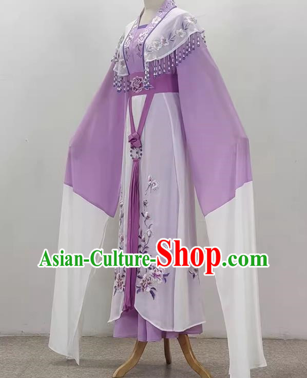 Purple Peony Hua Dan Miss Costume Princess Costume Drama Opera Yue Opera Qiong Opera Huangmei Stage Costume