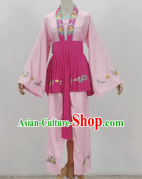 Pink Opera Maid Costumes Ancient Costumes Shaoxing Opera Huangmei Opera Performance Costumes Five Girls Birthday Maid Costumes Stage Performance Costumes