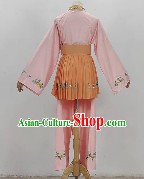 Light Pink Opera Maid Costume Ancient Costume Shaoxing Opera Huangmei Opera Performance Costume Five Girls Birthday Maid Costume Stage Performance Costume