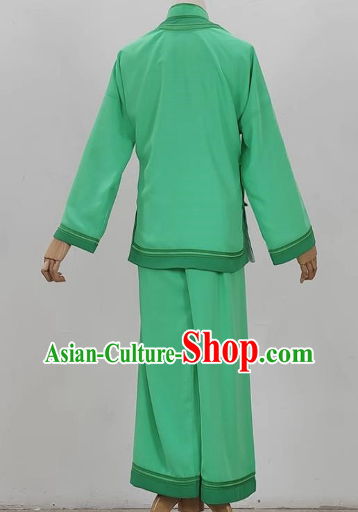 Green Drama Village Girl Costumes Ancient Costumes Huangmei Opera Performance Costumes Yue Opera Jiujin Girl Plain People Women Clothes