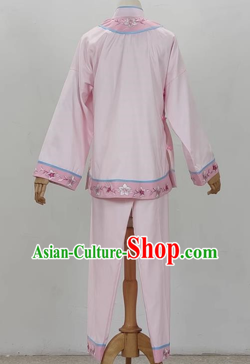 Light Pink Opera Village Girl Costume Ancient Costume Yue Opera Huangmei Opera Performance Costume Folk Girl Costume