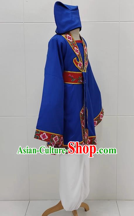 Sapphire Blue Drama Lantern Costumes Ancient Costumes Huangmei Opera Costumes Children Clothes Couple Lantern Costumes Books And Children Clothes