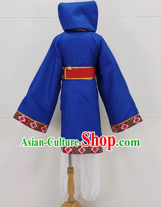 Sapphire Blue Drama Lantern Costumes Ancient Costumes Huangmei Opera Costumes Children Clothes Couple Lantern Costumes Books And Children Clothes