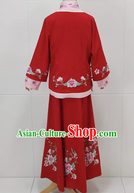 Red Drama Lantern Costumes Costumes Huangmei Opera Costumes Couple Lantern Costumes Women Costumes