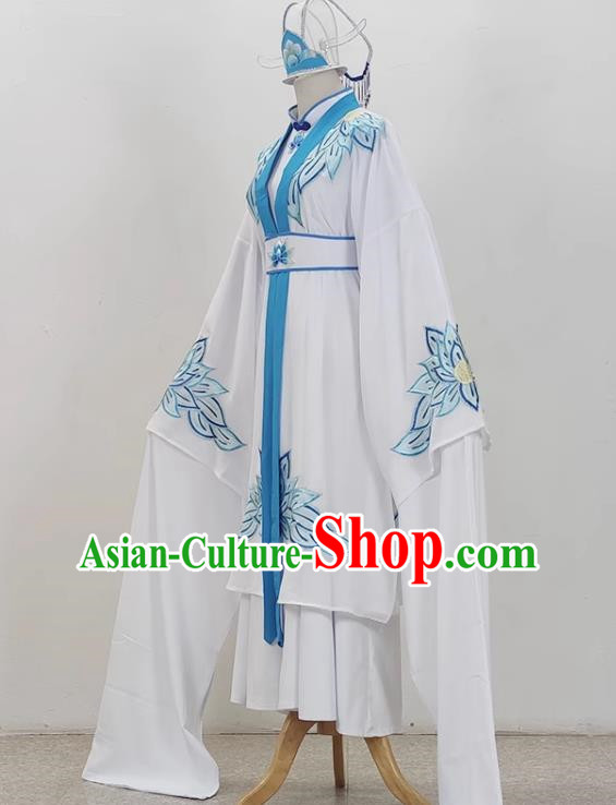 Yue Opera Jade Dragonfly Nun Clothes Costumes Huangmei Opera Performance Costumes Nunnery Recognition Mother Opera Performance Costumes