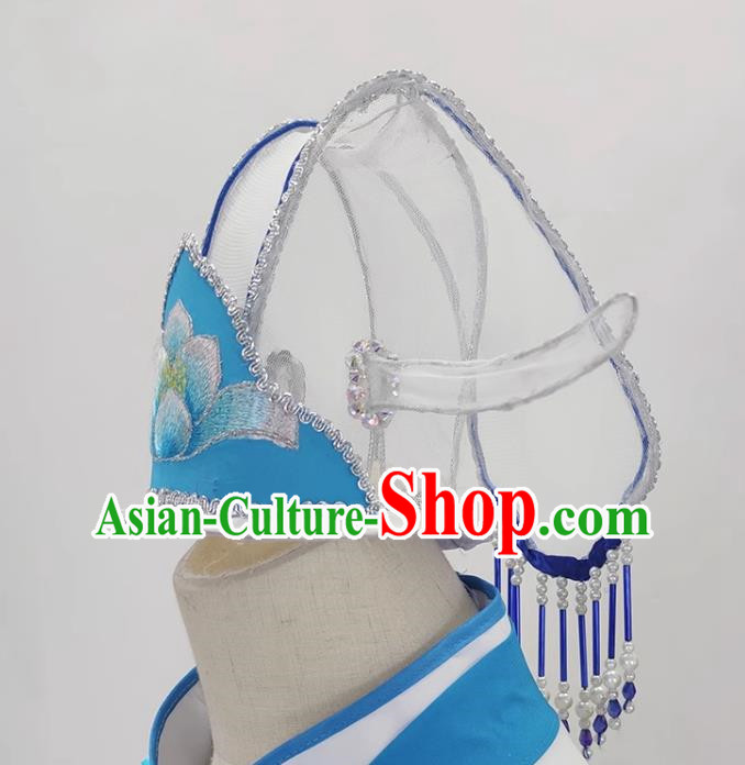 Yue Opera Jade Dragonfly Nun Headdress Ancient Costume Huangmei Opera Nunnery Recognition Mother Opera Hair Crown