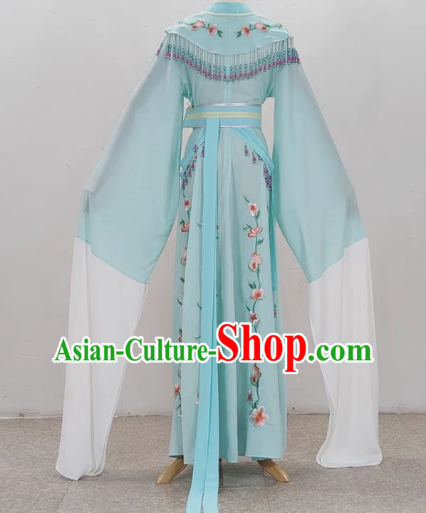 Light Green Shaoxing Opera Hua Dan Costume Costumes Miss Costumes Opera Stage Performance Costumes